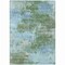 Homeroots 5' X 8' Sage And Denim Blue Abstract Washable Indoor Outdoor Area Rug 630652 - alternate 3