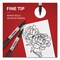 Sharpie Fine Tip Permanent Marker, Fine Bullet Tip, Black, 5PK 30665 - alternate 3