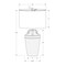 Monarch Specialties Lighting, 28"h, Table Lamp, Grey Ceramic, Ivory / Cream Shade, Transitional I 9939 - alternate 3