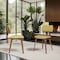 Armen Living Jaguar Mid-Century Dining Chair in Walnut Wood and Green Fabric LCJASIWAGREEN - alternate 4