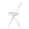 Chivari White Folding Chair (Steel-Poly Chair), 10PK CFPW-CX-T - alternate 5