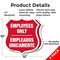Signmission Bilingual Employees Only Shield Sign Emp, 12 inch X 12 inch, Aluminum Metal Sign, 2PK SHI-A-2PACK-12-364 - alternate 3