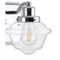 Jonathan Y Orleans 7" 1-Light Iron/Glass schoolhouse LED Vanity Light, Chrome JYL3530A - alternate 4