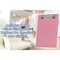 Acrimet Clipboard Memo Size A5 Low Profile Clip (Plastic) (Solid Pink Color), 3PK 137B.8 - alternate 5