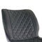 Elama 2 Piece Diamond Stitched Faux Leather Bar Chair in Black with Metal Legs ELM-799-37A-BLK - alternate 4