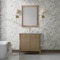 James Martin Vanities Kinnsden 36" Single Vanity, Weathered Oak w/ 3 CM Carrara Marble Top D680-V36-WTO-3CAR - alternate 4