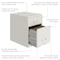 Space Solutions 14.25 in W 2 Drawer Vertical File Cabinet W/ Accessory Drawer, Pearl White 25958 - alternate 9