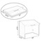 Basicwise Foldable Tabletop Portable Podium, for Church, School, Office, or Home, White QI004422.WT - alternate 4