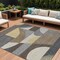 Homeroots 9' X 12' Brown Taupe And Wheat Geometric Washable Indoor Outdoor Area Rug 616722 - alternate 1