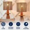 Jonathan Y Rickie 19" Bohemian Coastal Sculptural Resin w/Hand-Woven Paper Rope Drum Shade LED Table Lamp, , 2PK JYL5509A-SET2 - alternate 4