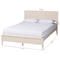Baxton Studio Primrose Mid-Century Ivory Fluted Wood King Size Platform Bed 249-13819-ZORO - alternate 3