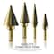 Neiko Step Drill Bit Set and Automatic Center Punch, 5 Piece, 41 SAE Sizes Total, 1/8'' - 1-3/8'' 10169A - alternate 2