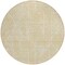 Homeroots 8' Gold And Beige Round Abstract Washable Indoor Outdoor Area Rug 594931 - alternate 6