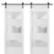 Sartodoors Sturdy Double Barn Door with 2 lites, Lucia 4070 White Silk with Frosted Glass, 13FT Rail Hangers H LUCIA4070DB-B-WS-36 x 80 - alternate 1