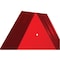 Performance Tool Reflective Triangle, 14 in. x 12 in. Orange Red W1496 - alternate 3