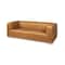 Homeroots 83" Brown Leather Solid Wood Sofa 607332 - alternate 1