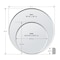 Gatco Flush Mount EZ Hanging 35" Frameless Round Mirror 1807 - alternate 2