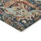 Homeroots 8' Navy Blue Terra Cotta And Beige Round Damask Washable Indoor Outdoor Area Rug 603745 - alternate 4