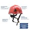 Interstate Safety Type II Class E Safety Helmet, Red 40415 - alternate 4