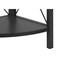 Homeroots 59" Black Metal Four Tier Corner Bookcase 489788 - alternate 3