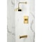 Kingston Brass Single-Handle Pressure Balanced Tub and Shower Faucet, Brushed Brass KB6347DL - alternate 2