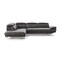 Homeroots Dark Gray Genuine Leather L Shaped Two Piece Sofa and Chaise Sectional 372109 - alternate 2