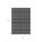 Homeroots 5' X 8' Black And Ivory Tribal Washable Indoor Outdoor Area Rug 614204 - alternate 5