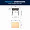 Flash Furniture 31.25 H, 24 W X Laminate, Steel, Natural 5-FD-DESK-GG - alternate 5