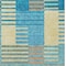 Homeroots 9' X 12' Teal Blue Orange And Sky Blue Striped Washable Indoor Outdoor Area Rug 613179 - alternate 5
