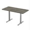 Correll Rectangle Cafe Table W/ T-Base, 48 in W, 30 in L, 29 in H, Particleboard Top, New England Driftwood STT3048-52-98-52 - alternate 1