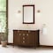 James Martin Vanities Kinnsden 48" Single Vanity, Sable Oak w/ 3 CM Ethereal Noctis Silestone Top D680-V48-SBK-3ENC - alternate 6