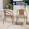 Flash Furniture Lila  Beige Rattan Indoor-Outdoor Restaurant Stack Chair, PK2 2-TLH-037-BGE-GG - alternate 10