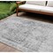 Homeroots 10' X 14' Charcoal Oriental Washable Indoor Outdoor Area Rug 607595 - alternate 1
