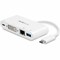 Startech.Com USB-C MULTIPORT ADAPTER W/ DVI-DIGITAL VIDEO 1920X1200 / 1080P SINGLE LINK/GBE DKT30CDVPD - alternate 1