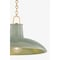 Hudson Valley Lighting Pottersville 18 in. Pendant Aged Brass/Ceramic Moss Crackle 1918-AGB/CMC - alternate 3