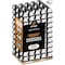 Xpose Safety Parking Block, Rubber, 4 in Height, 48 in Length, Black/White, Half Pallet (50 pk) PBSW-4-HP50-X - alternate 1