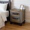 Homeroots 27" Brown Two Drawer Nightstand 527077 - alternate 3