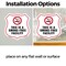 Signmission No Smoking Shield Label Set This Is A Sm, 4 inch X 4 inch, Vinyl Decal, 2PK SHI-D-2PACK-4-399 - alternate 3