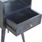 Homeroots 22" Black Solid Wood Square One Drawer Nightstand 651609 - alternate 6