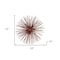 Homeroots 10" Red Iron Decorative Spiky Sphere Tabletop Sculpture 354770 - alternate 3