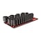 Tekton 1/2 Inch Drive Deep 6-Point Impact Socket Set with Rails and Tray, 39-Piece (8 - 50 mm) SID92113 - alternate 1