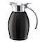 Service Ideas Nicollet Series 0.6-Liter Stainless Vacuum Insulated Carafe with Flip-Top Lid in Black Onyx NIC06BSBX - alternate 3