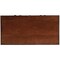 Homeroots 28" Brown Rubberwood Solid Manufactured Wood Secretary Desk With Three Drawers 389426 - alternate 4