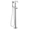 Delta Cassidy Single Handle Floor Mount Tub Filler Trim with Hand Shower - Less Handle T4797-FL-LHP - alternate 1