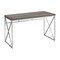 Homeroots 47" Taupe and Silver Computer Desk 333407 - alternate 1