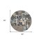 Homeroots 8' Taupe Gray And Beige Round Abstract Washable Indoor Outdoor Area Rug 599600 - alternate 3