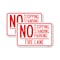 Signmission No Stopping Standing Parking - Fire Lane 1, 12'' X 18'' 2 Signs, Heavy Gauge Aluminum, 2PK A-1218-2PACK-23571 - alternate 1