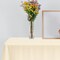 Smarty Had A Party 54 x 108 Ivory Rectangular Disposable Plastic Tablecloths 96 Tablecloths, 96PK 813270-IV-CASE - alternate 1