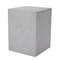 Homeroots 20" White Marble Square Block End Table 569936 - alternate 3