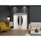 Vdomdoors Front Exterior Prehung Aluminum Double Doors Ronex1077 Teak Mirrored Clear Glass Entry Metal Modern RONEX1077DEXD-OAK-W72xH96-LH-I - alternate 2
